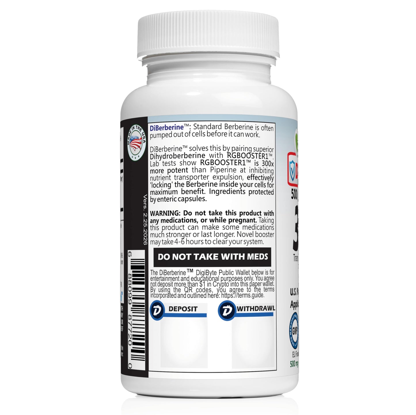 REVGENETICS DiBerberine Proprietary Blend 30 Capsules