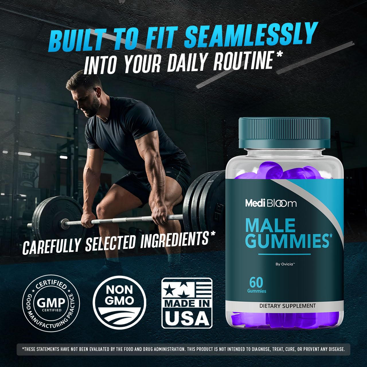 OVICIA Medibloom Male Gummies 120 Gummies