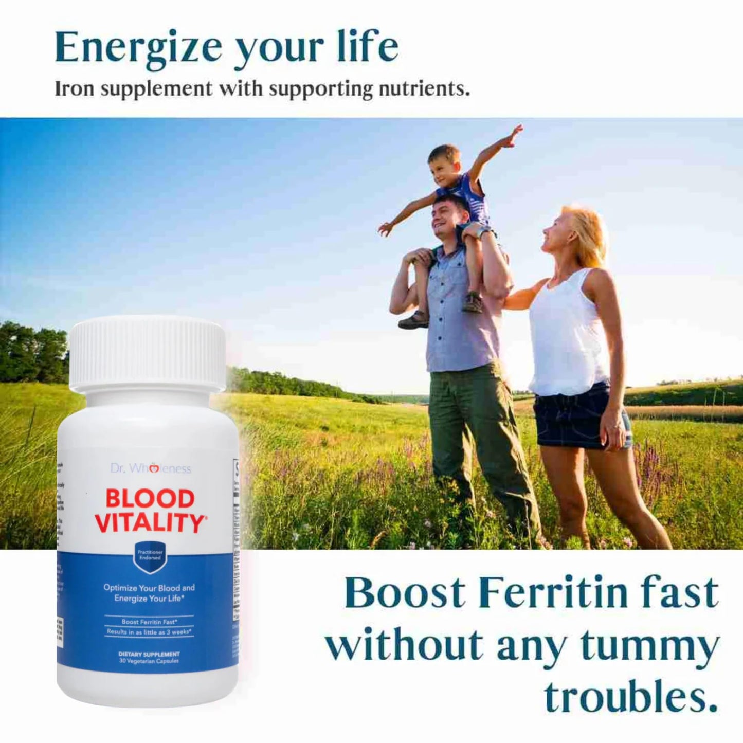 Mt. Capra Dr. Wholeness Blood Vitality Capsules, 30 Capsules