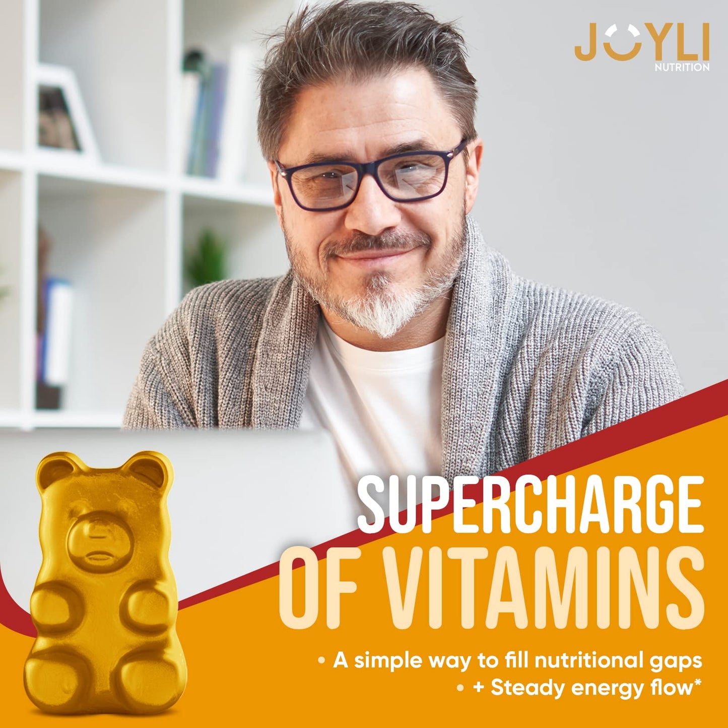JOYLI Nutrition Multivitamin Fruit Gummies Gummy, 120 Count