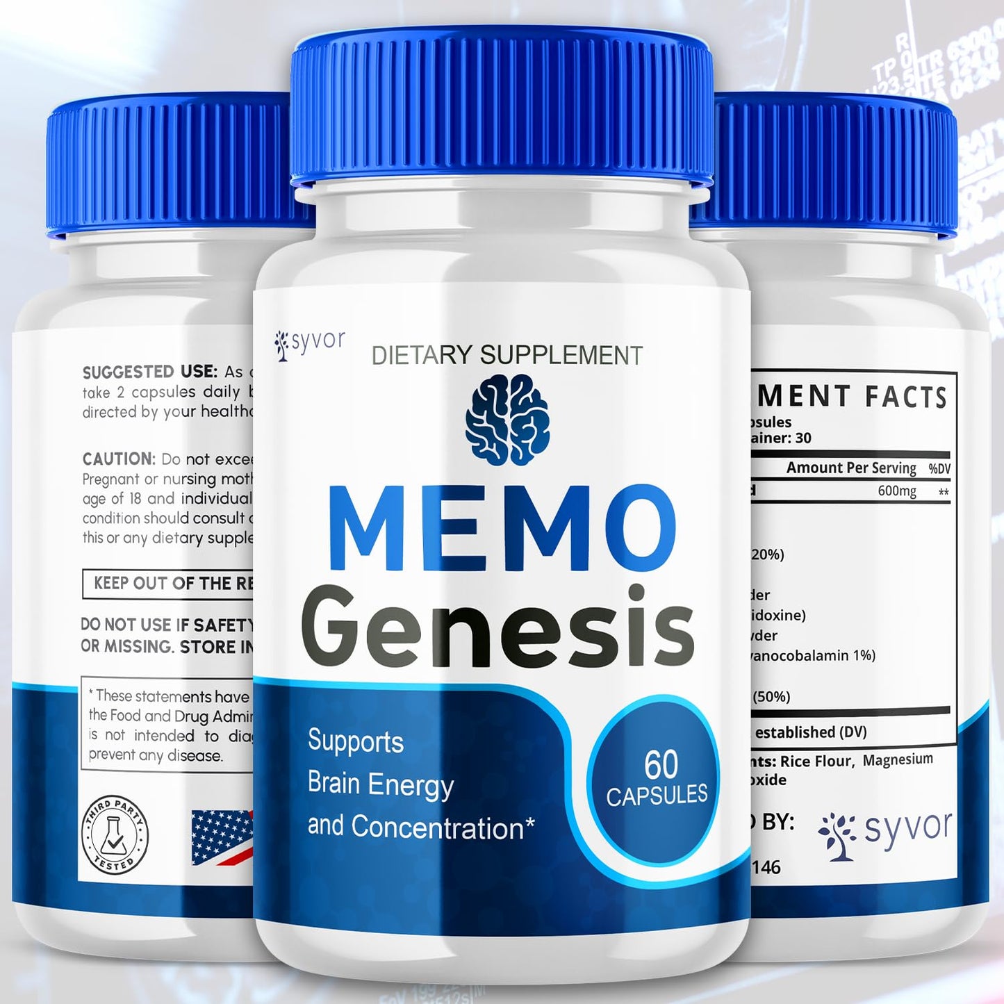 Syvor Memo Genesis Capsules 180 Capsules