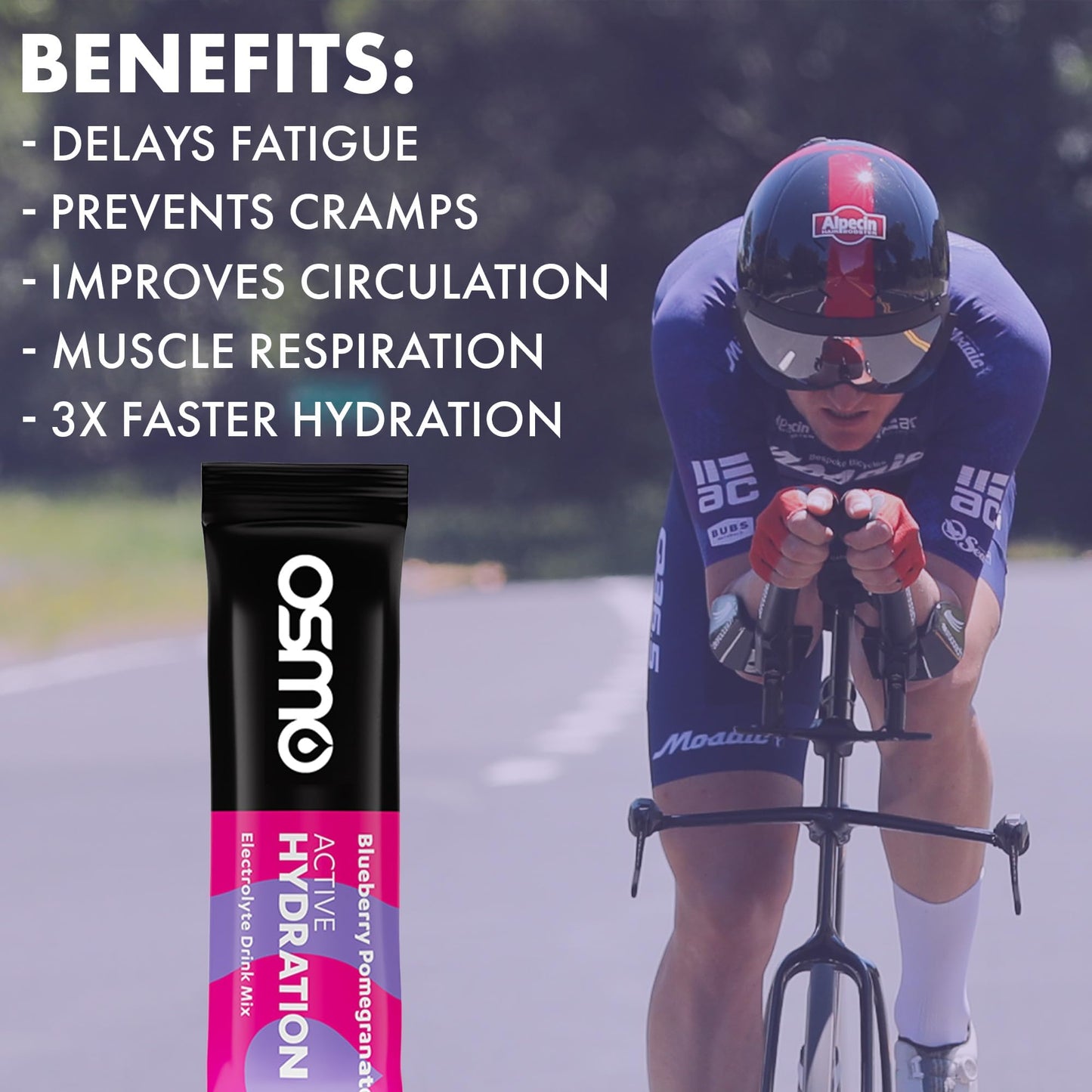 Osmo Active Hydration Electrolyte Powder, Blueberry Pom, 16 Packets