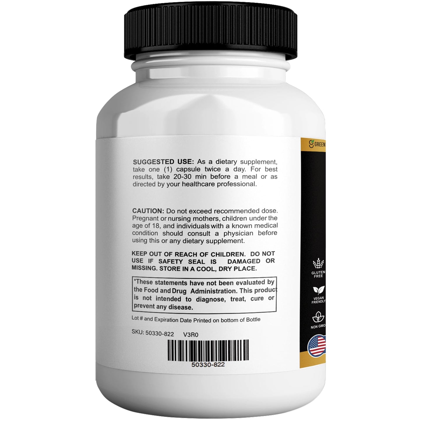 GREENVIFY Alpha Surge Max Organic Ashwagandha Black Pepper Extract 60 Capsules