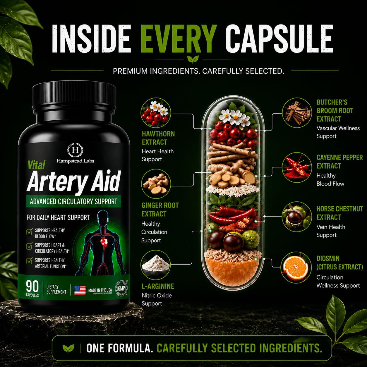 Hampstead Labs Vital Artery Aid 90 Tablets