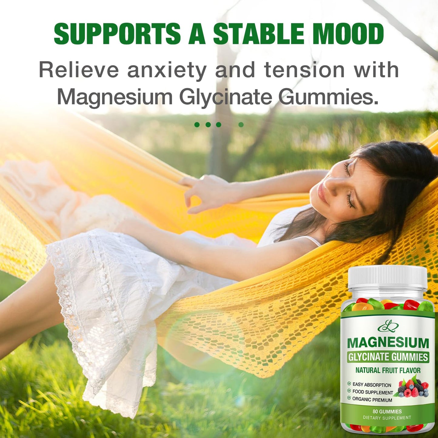 LOSSENGLE Magnesium Glycinate Gummies, 160 Count