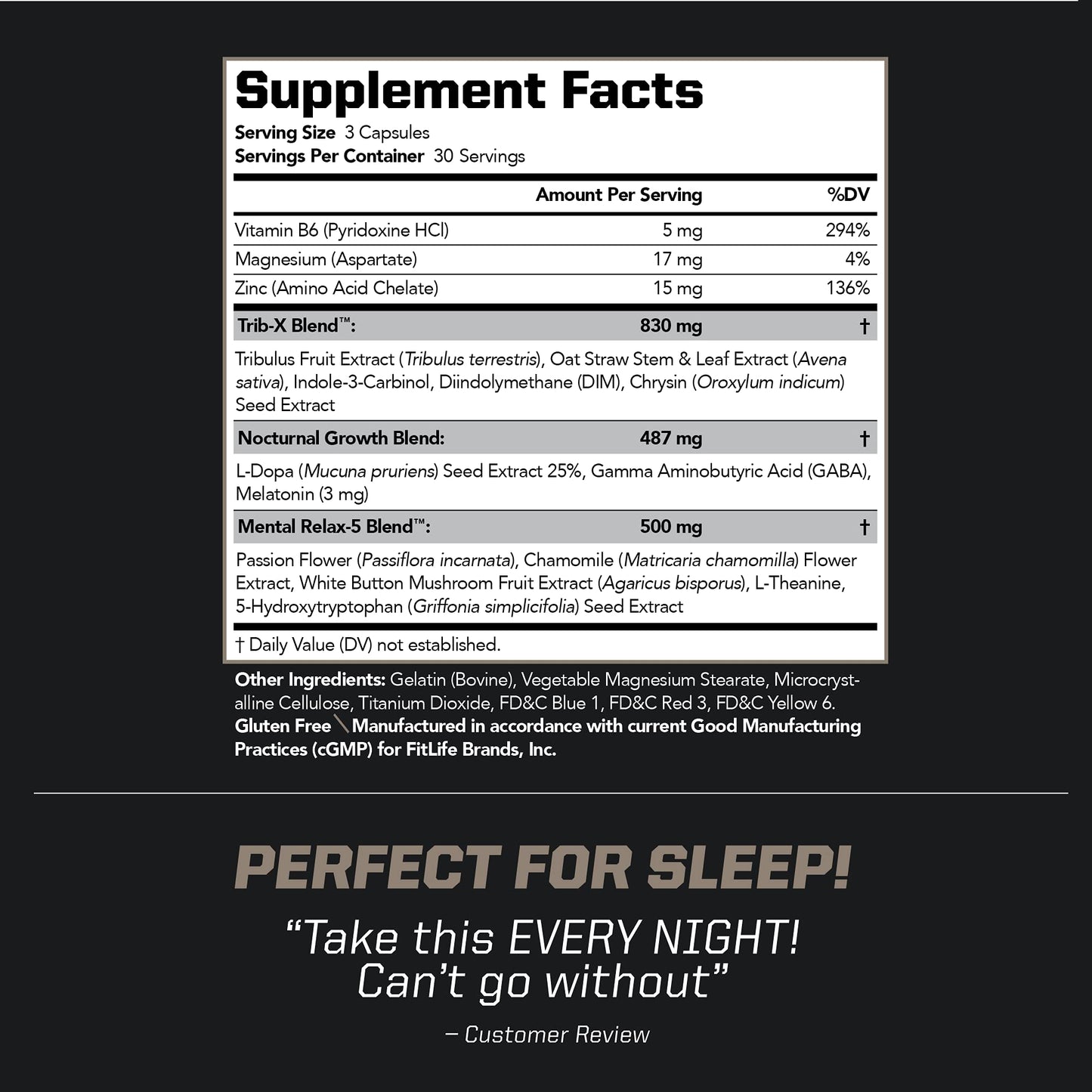 PMD Z-Test Nighttime Testosterone Support Capsules, 90 Count