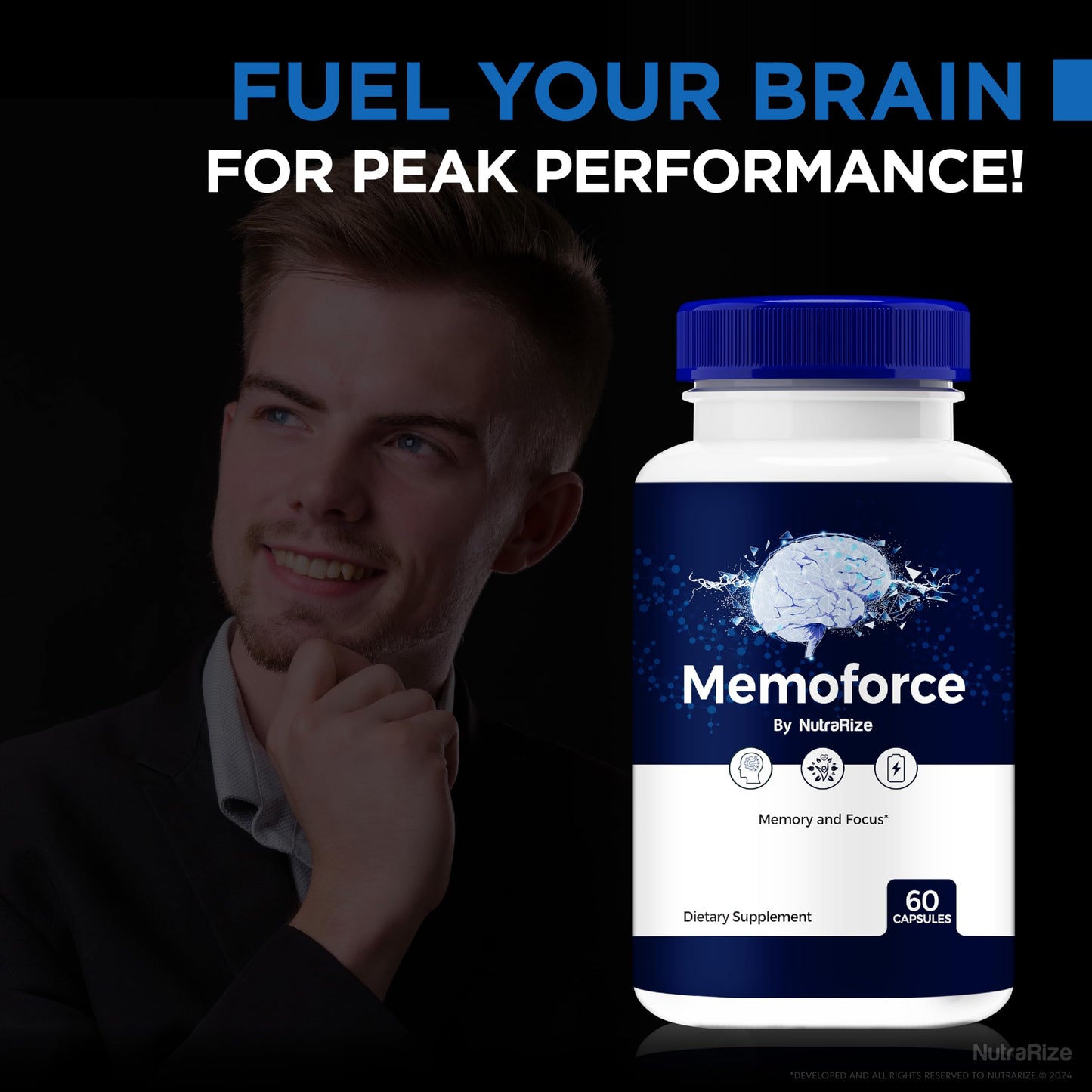 NutraRize Memo Force Capsules, 120 Capsules