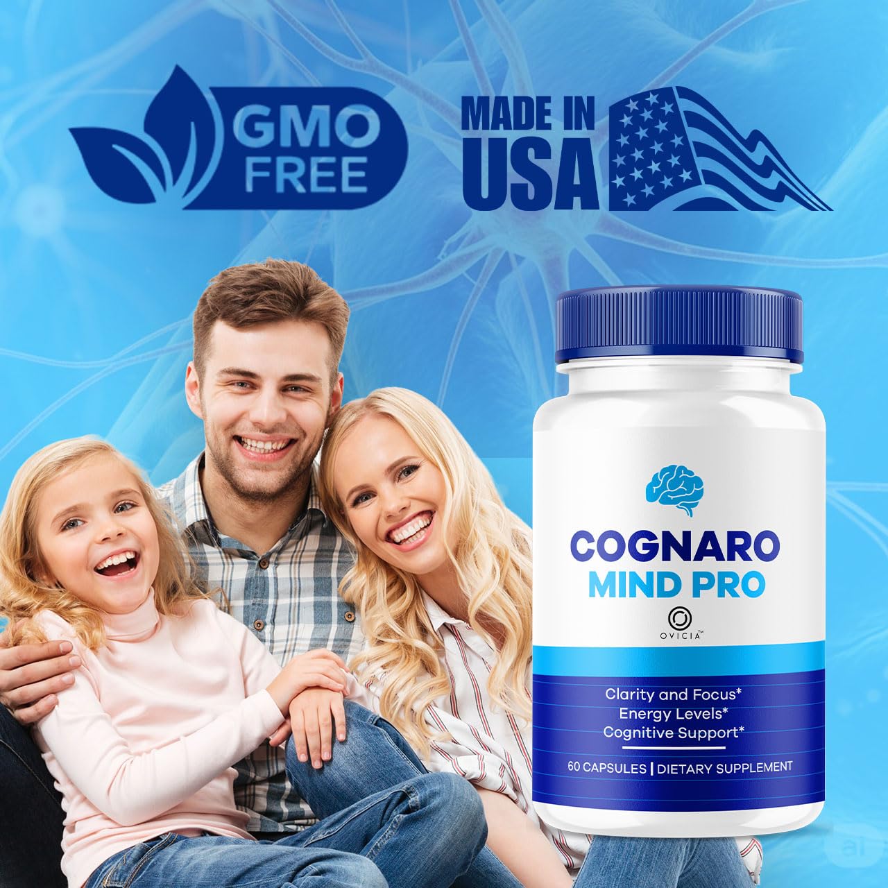 OVICIA CognaroMindPro Brain Capsules, 180 Capsules