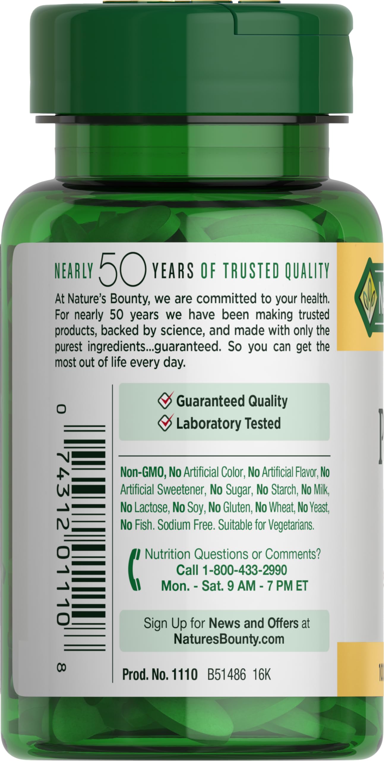 Nature's Bounty Potassium 99mg Gluconate Dietary Supplement Caplets 300