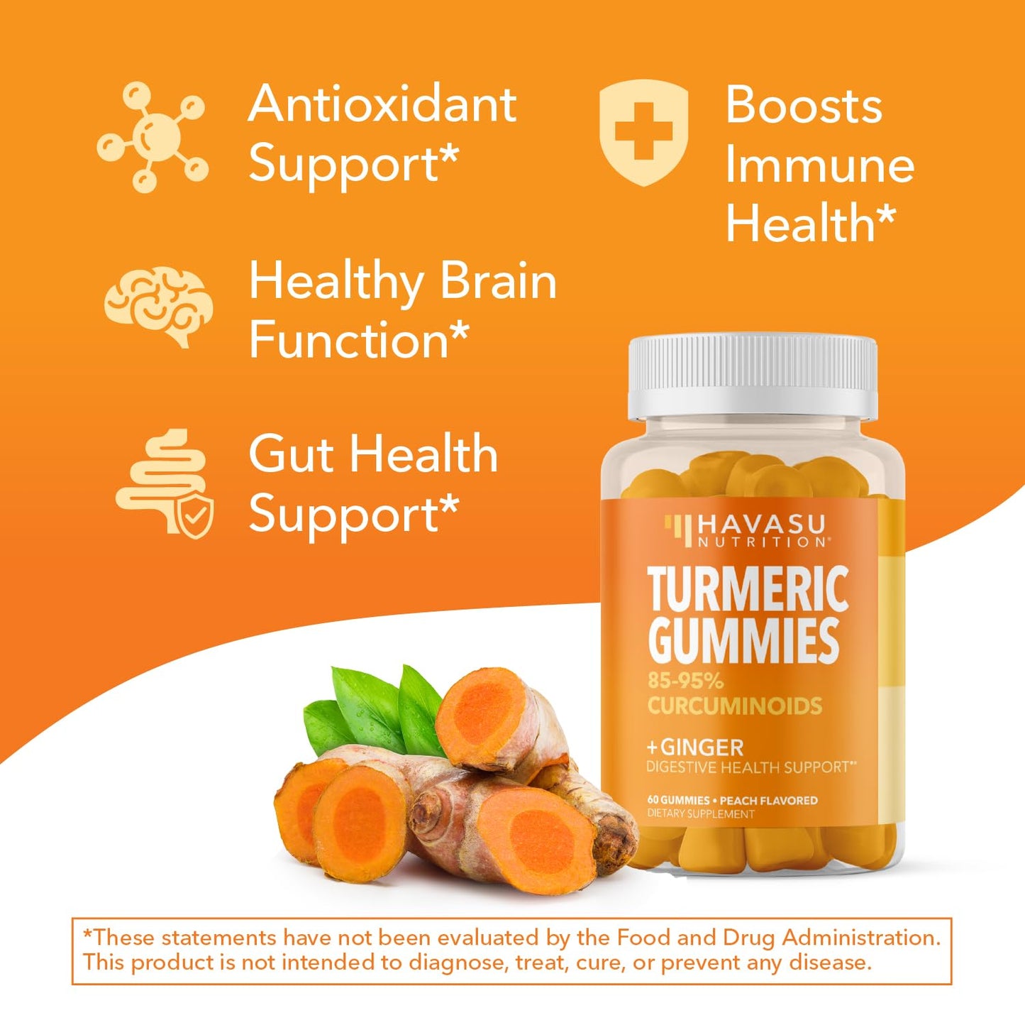 HAVASU NUTRITION Turmeric Gummies 60 Count