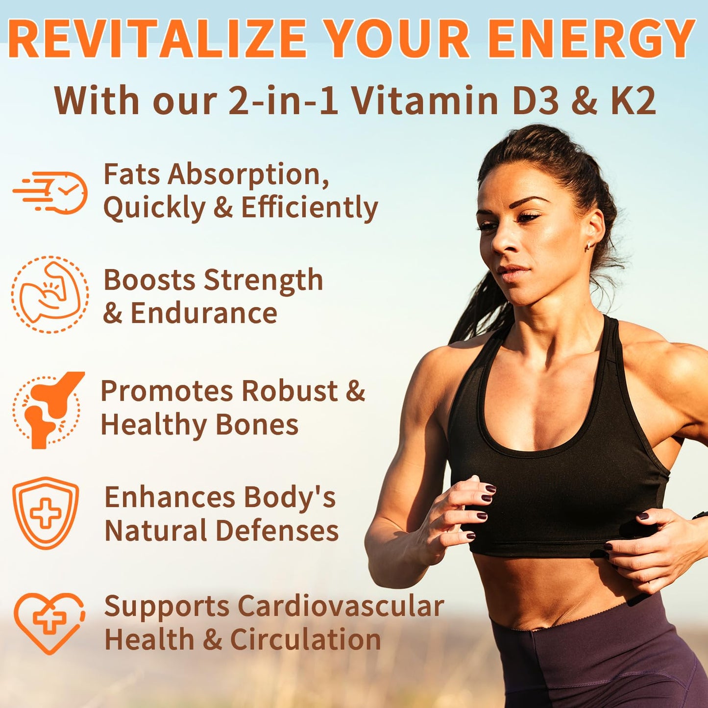 Nyloriaine Vitamin D3 K2 Capsule 1 Count