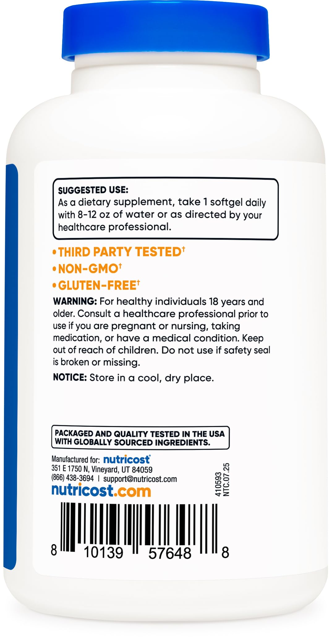 Nutricost Black Currant Oil Softgels 120 Count
