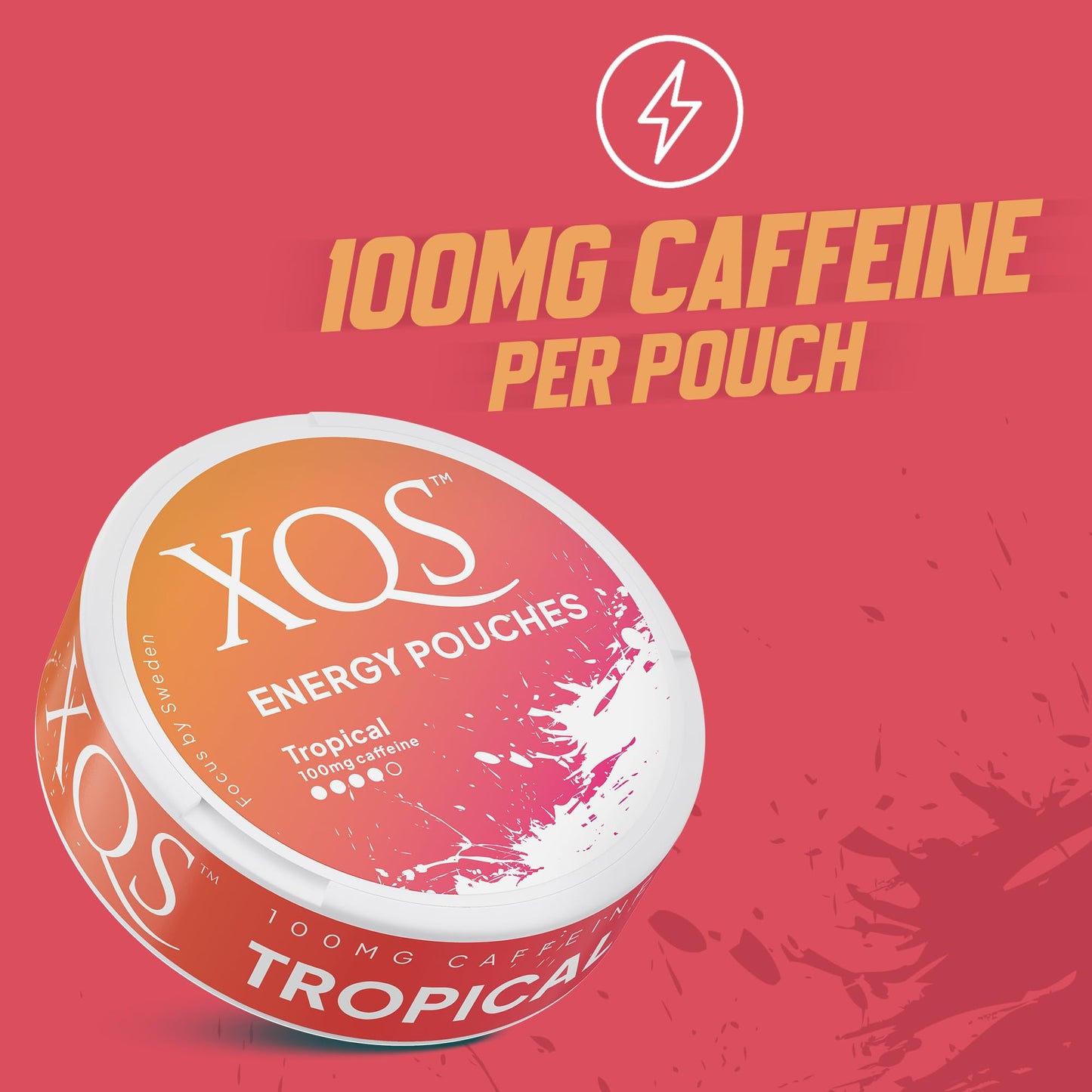 xqs Sugar Free Caffeine Pouches Caplets, 5 Count