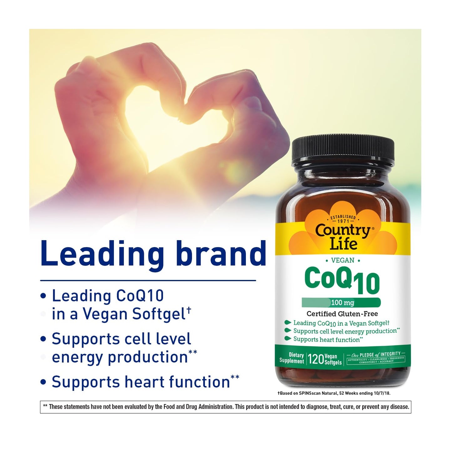 Country Life Simply CoQ10 Softgels 120