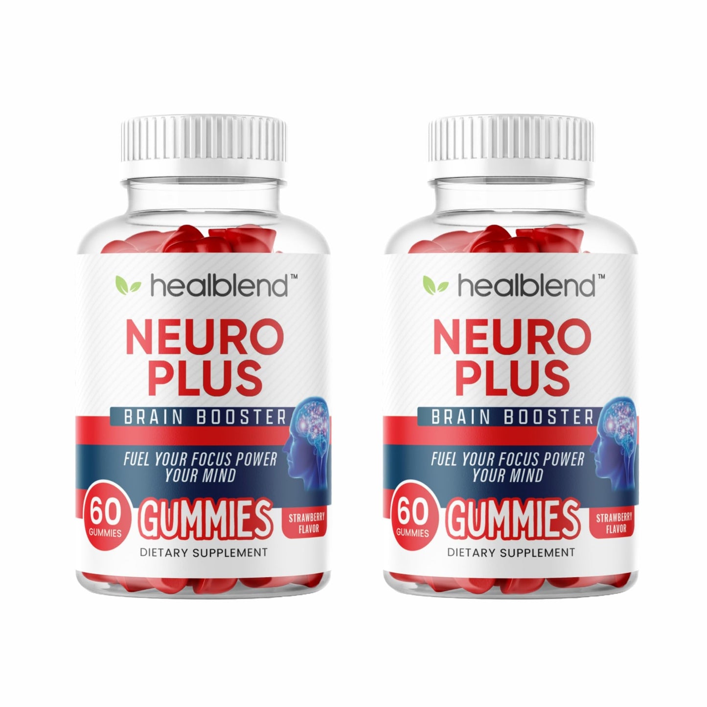 Healblend Neuro Plus Brain Booster Gummies 60 Count