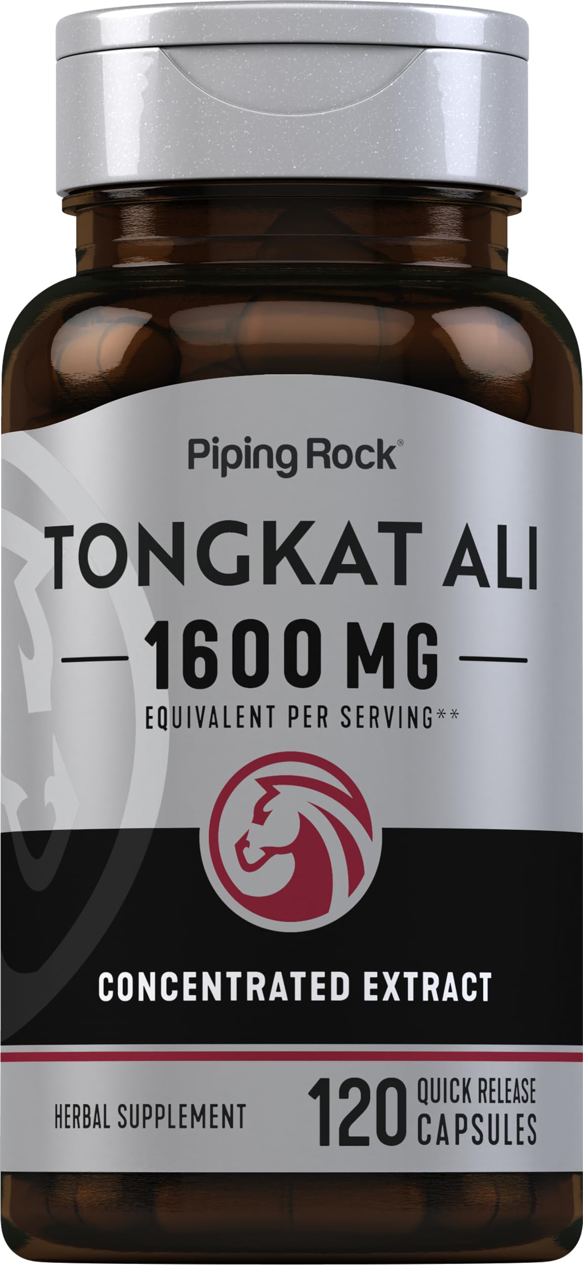 Piping Rock Tongkat Ali Longjack Extract Capsule, 120 Count