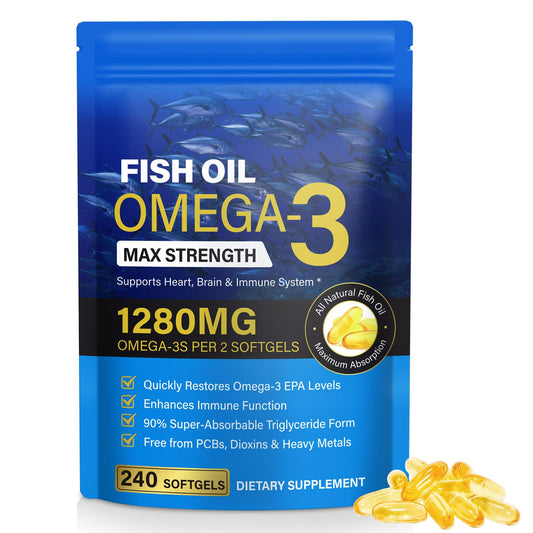AEBEFBAW Omega 3 Fish Oil Softgel 240 Count