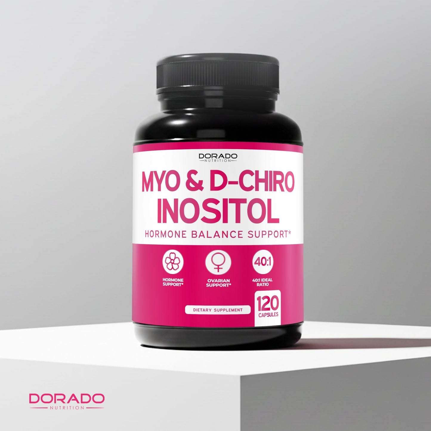 DORADO NUTRITION Myo-Inositol & D-Chiro Inositol Supplement for Women, 120 Capsules