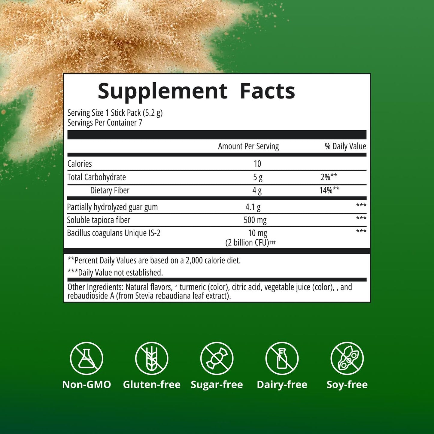 Metagenics UltraFlora Fiber, Prebiotic & Probiotic Dietary Fiber Supplement Powder, 1.27 oz