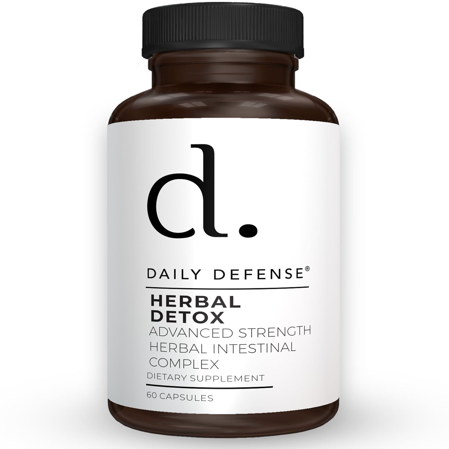 Daily Defense Herbal Detox with Zinc, Garlic, Wormwood, Black Walnut Hull 60 Capsules