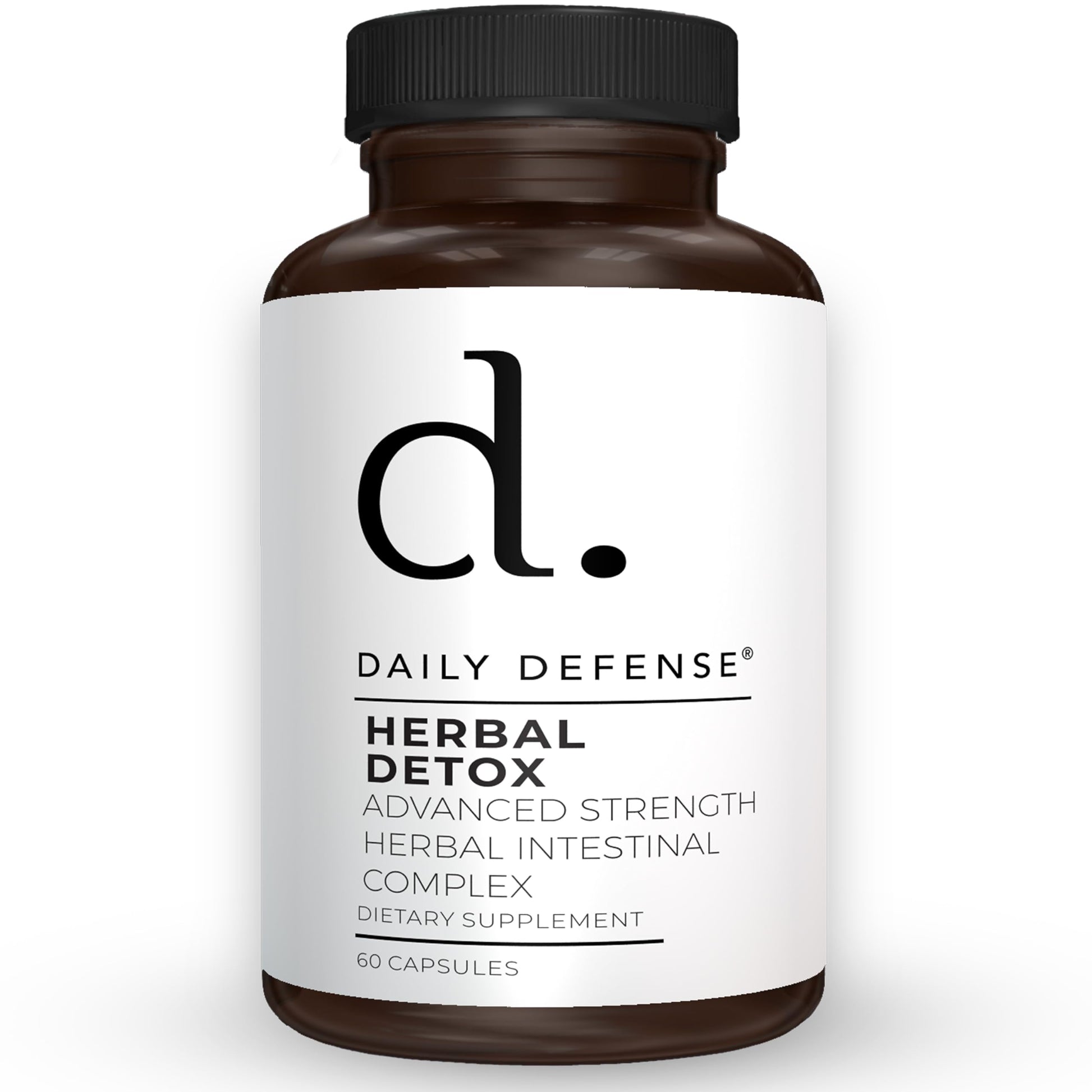 Daily Defense Herbal Detox with Zinc, Garlic, Wormwood, Black Walnut Hull 60 Capsules