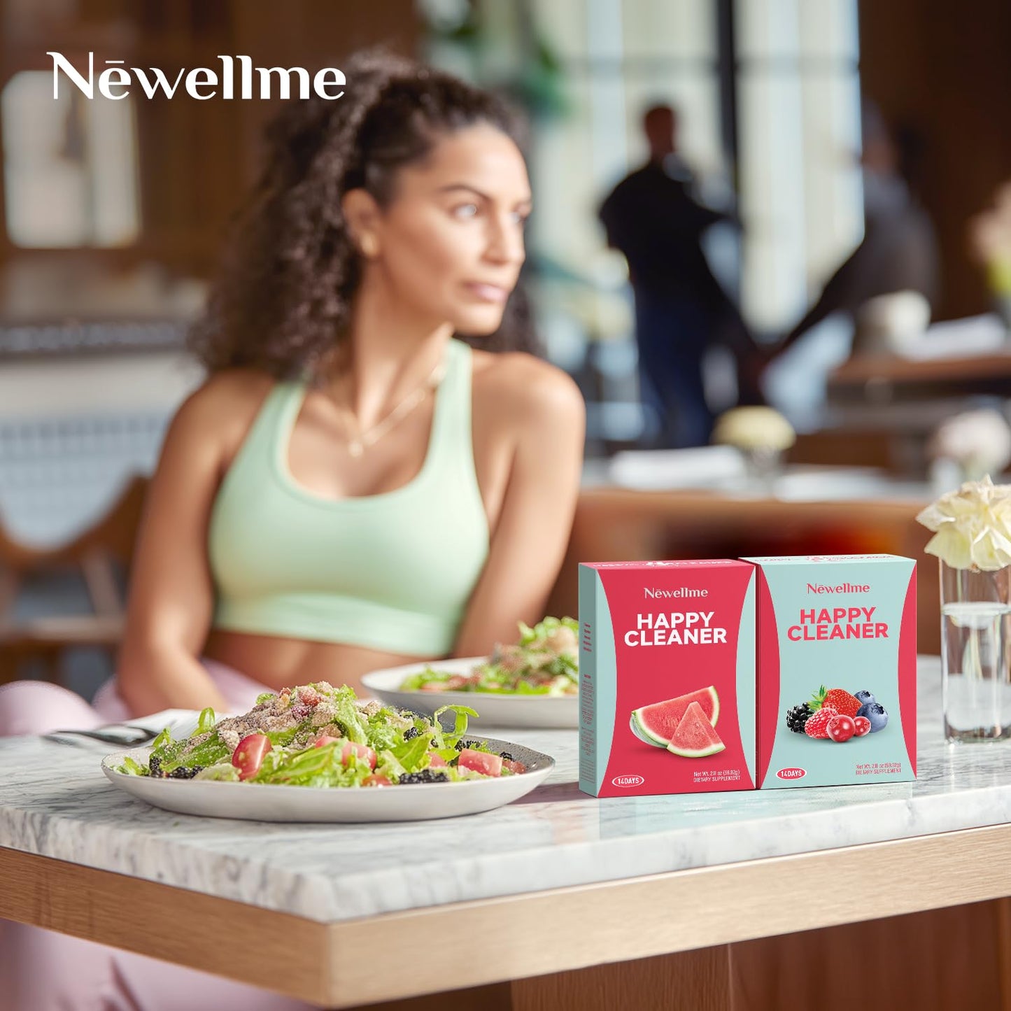 NEWELLME Watermelon Berry Probiotic & Prebiotic Powder, 2.2 Ounce