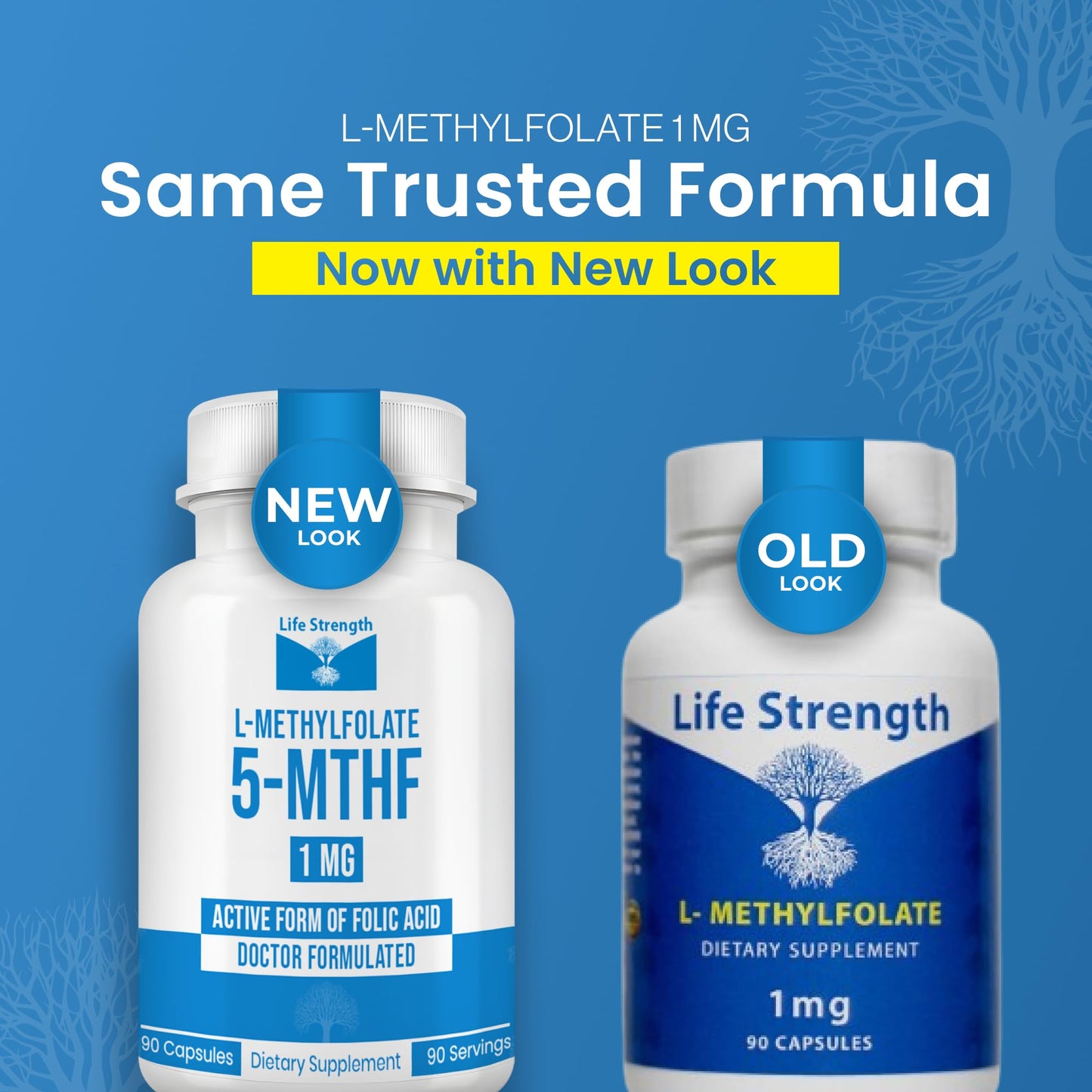 LifeStrength L Methylfolate 1mg Capsules, 180 Count