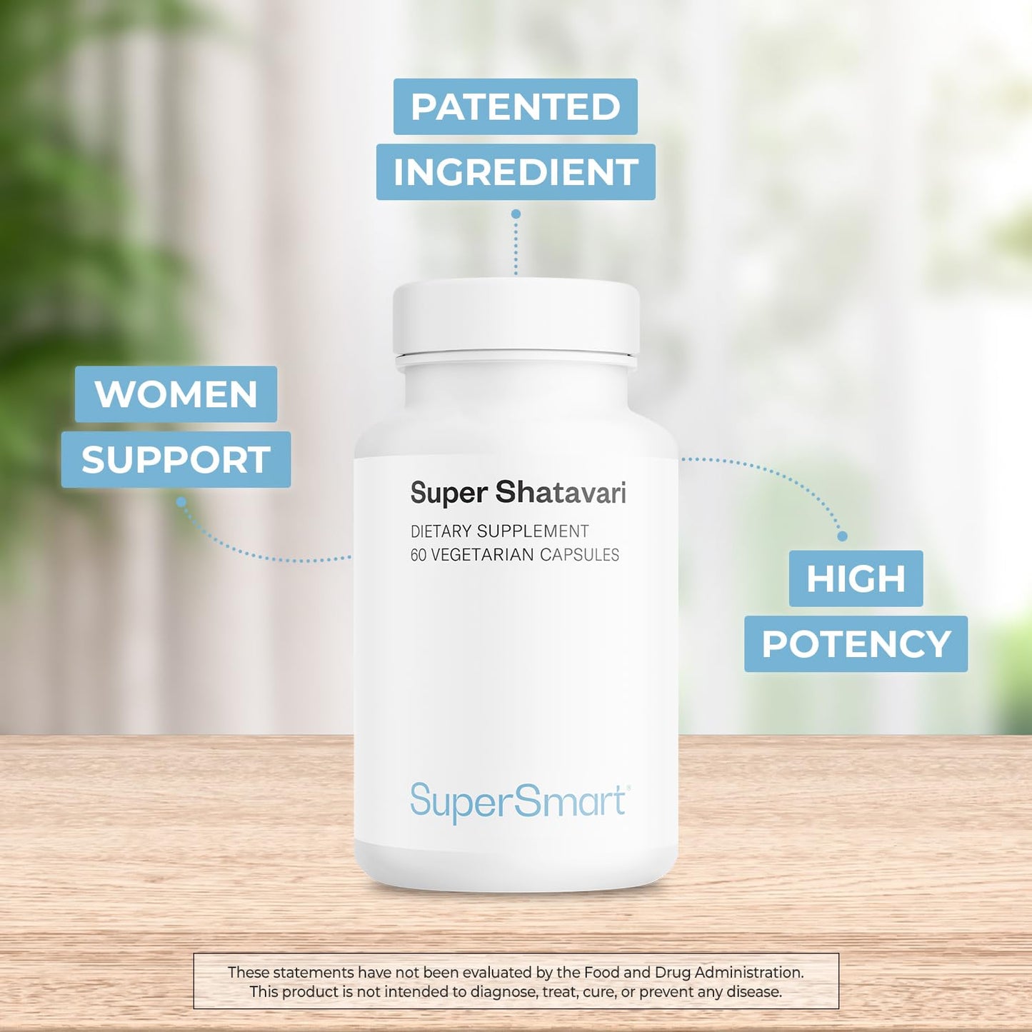 Supersmart Shatavari High Potency Capsule, 60 Count