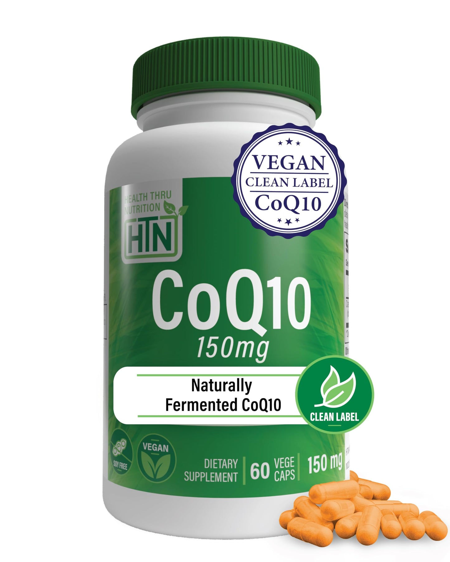 Health Thru Nutrition CoQ-10 150mg Capsules 60 Count