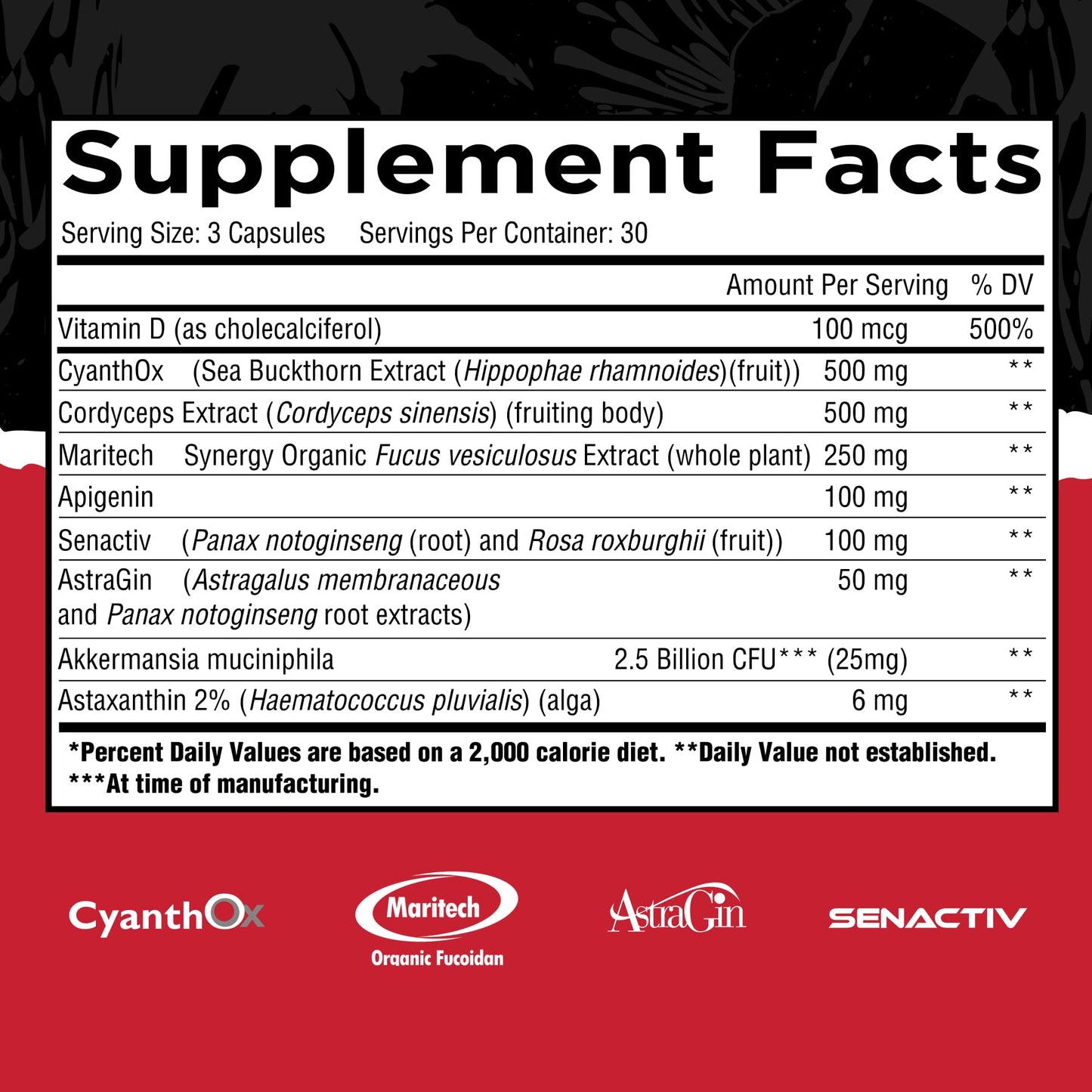 Unmatched Stem Cell | CyanthOx, Maritech Fucoidan, Senactiv & Cordyceps | Cellular Recovery, Stem Cell Support, Energy & Oxidative Defense Capsule 90