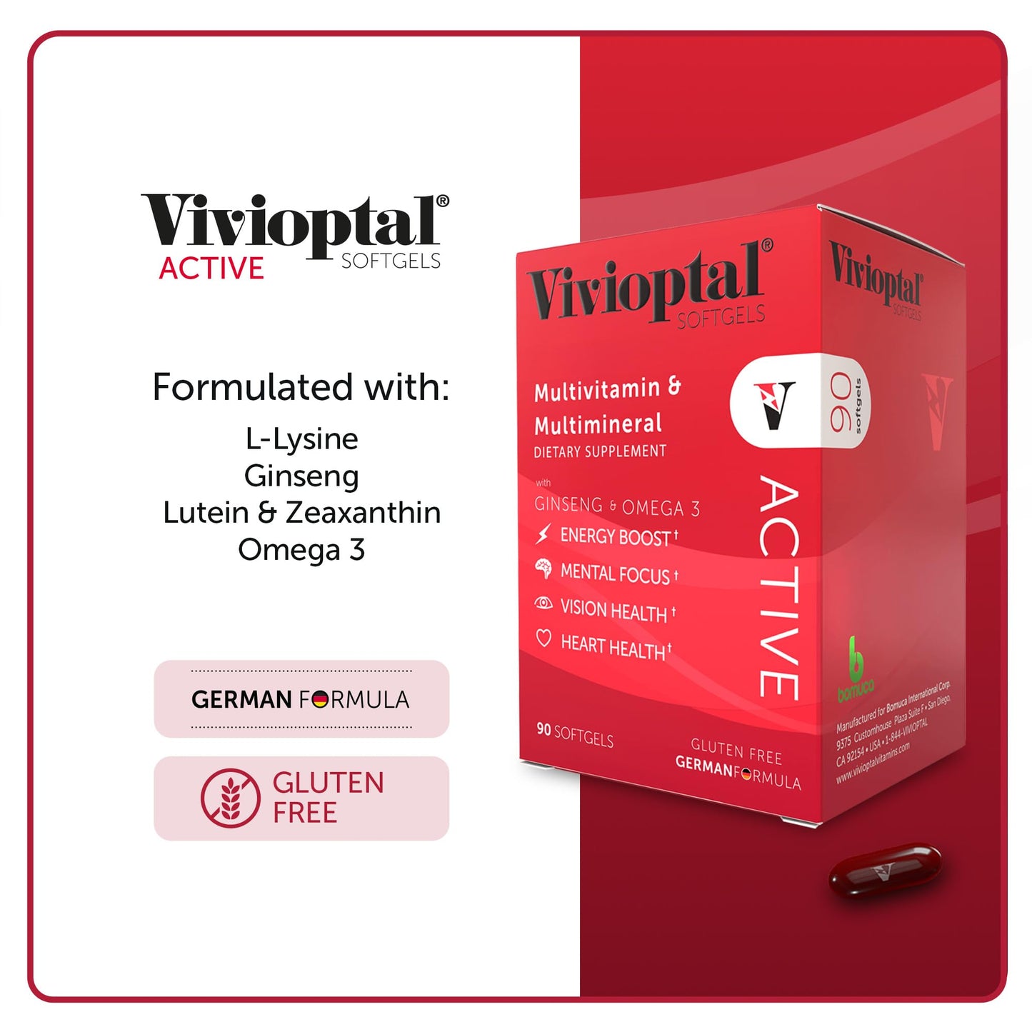 Vivioptal Vitamins Vivioptal Active Softgels 360 Count
