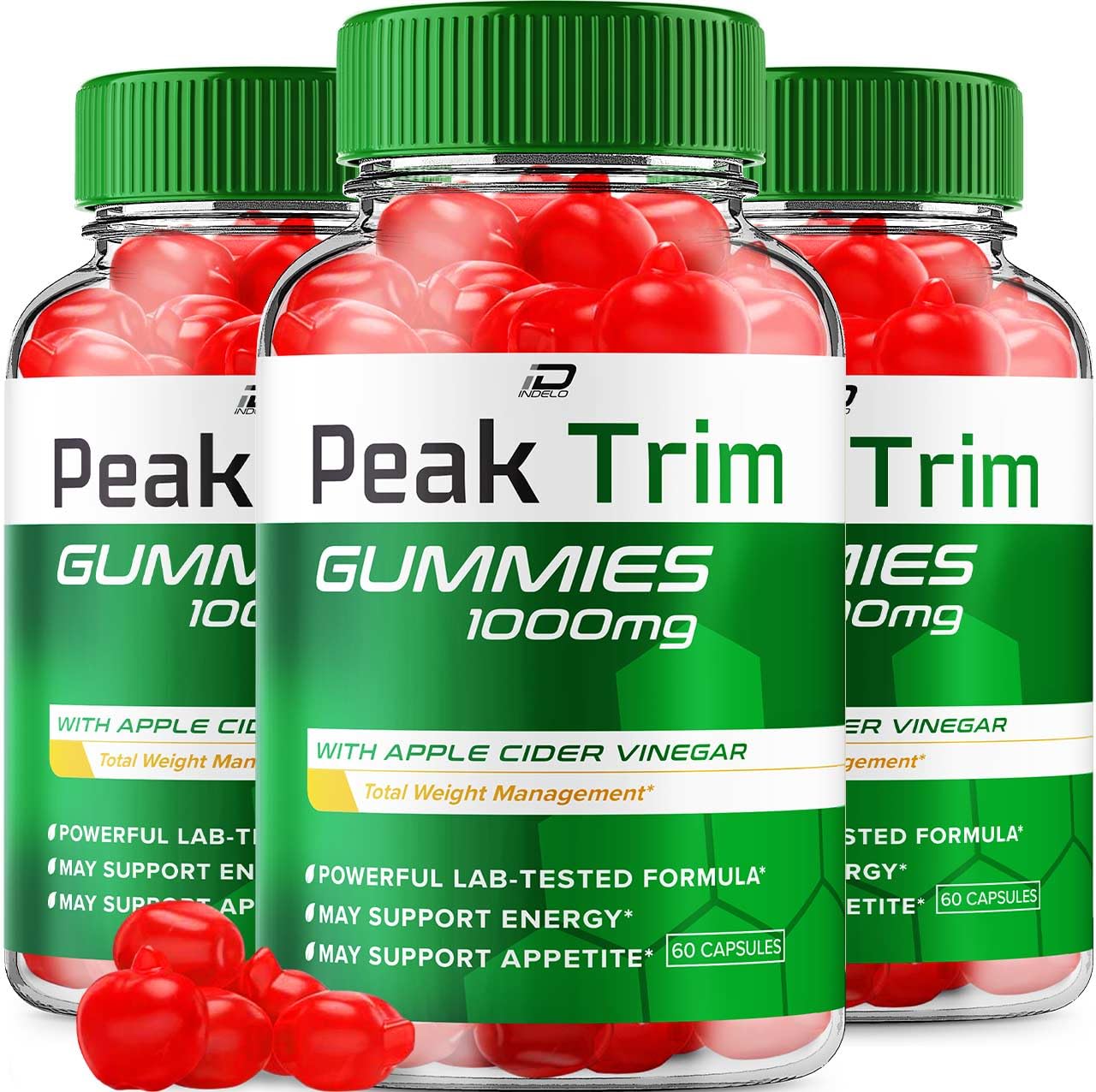 Indelo Peak Trim Keto ACV Gummies 180 Gummies