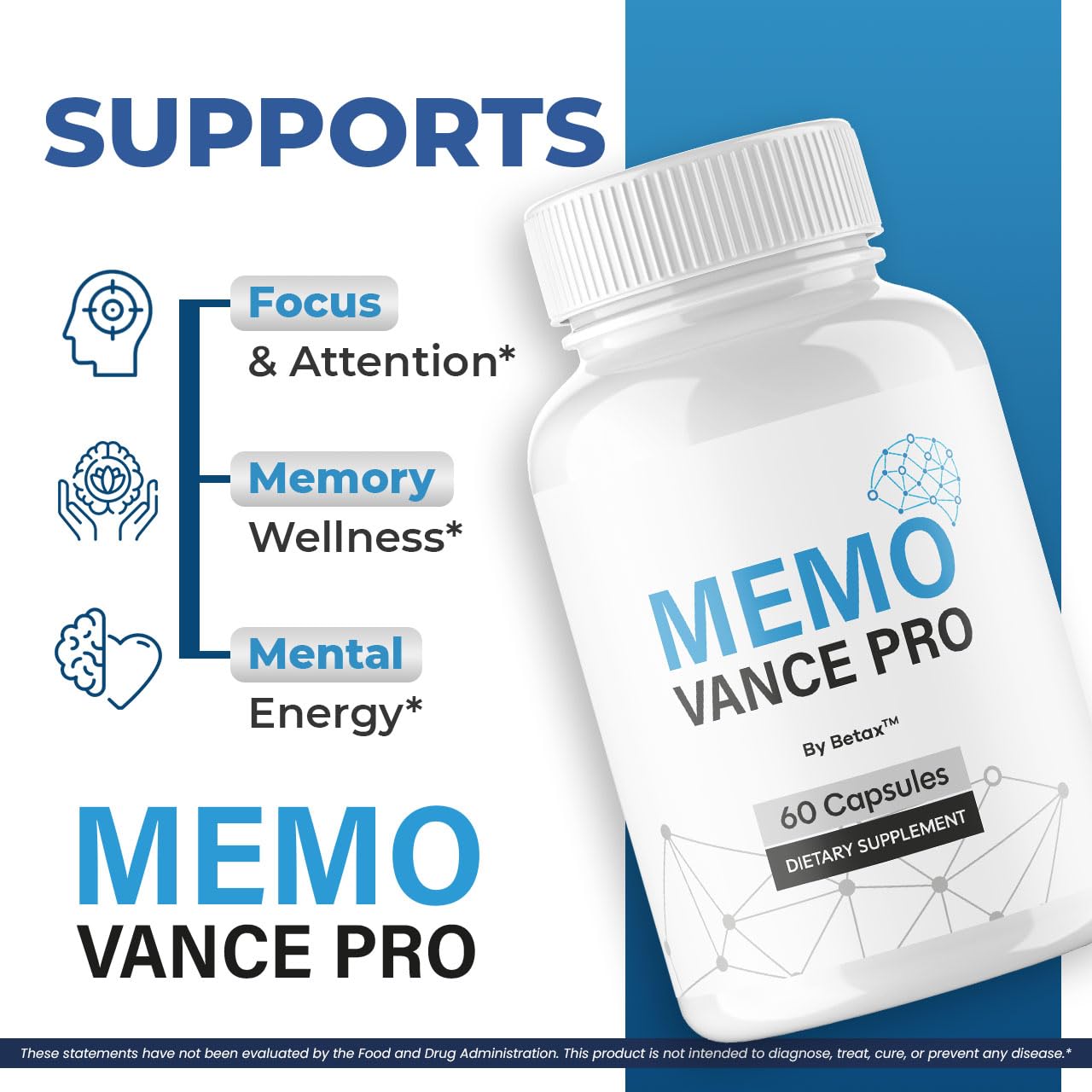 BetaX MemoVance Capsules 120 Capsules