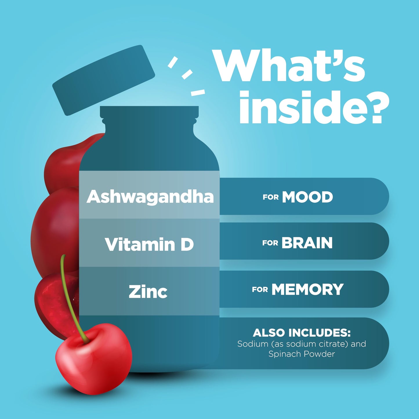Phytoral Calming Ashwagandha Gummies with Zinc and Vitamin D, 90 Count