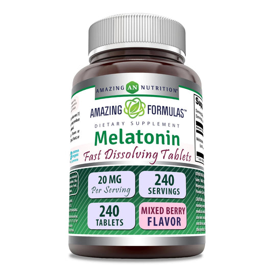 Amazing Nutrition Melatonin Fast Dissolving Supplement Tablet 1 Count