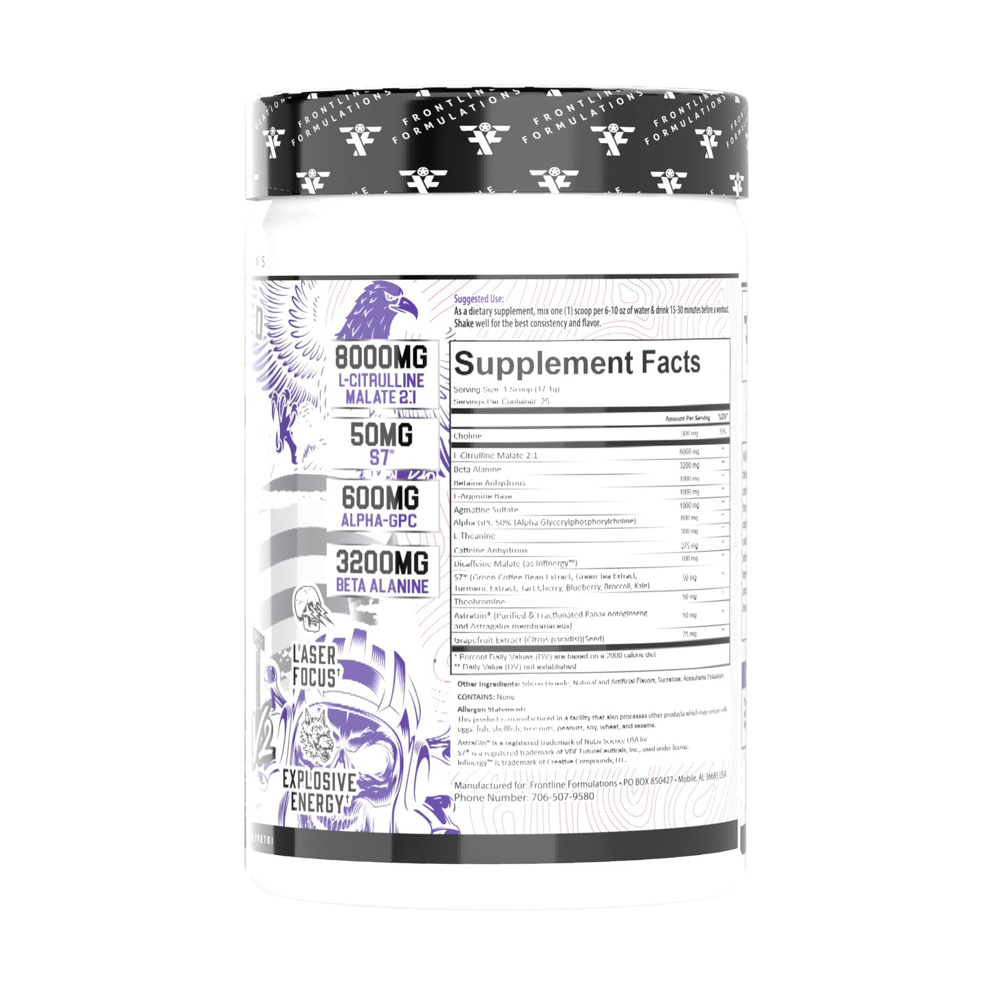 FRONTLINE FORMULATIONS Gauntlet Pre-Workout Powder 14 Servings