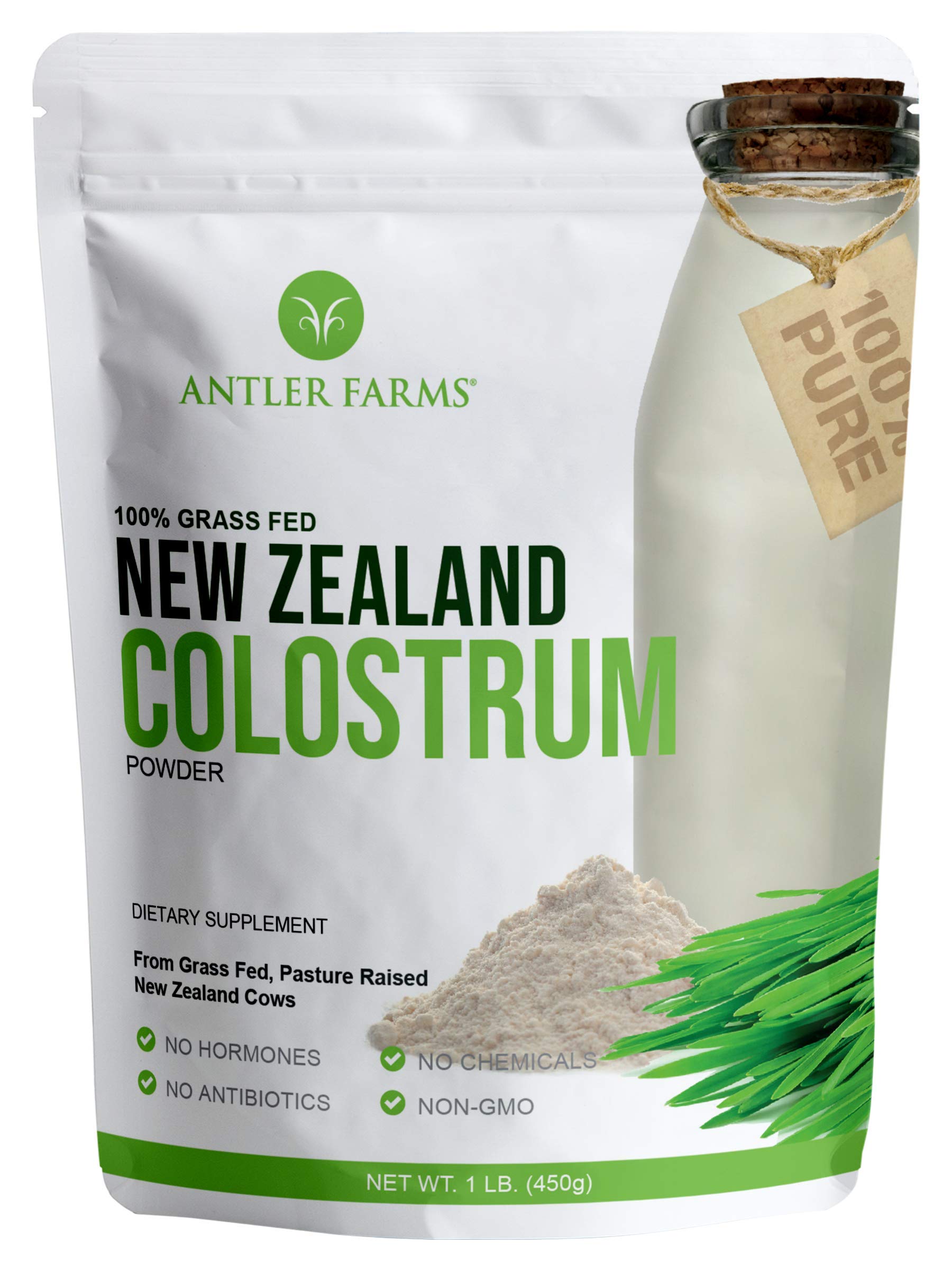Antler Farms 100% Pure New Zealand Colostrum Powder, 16 oz