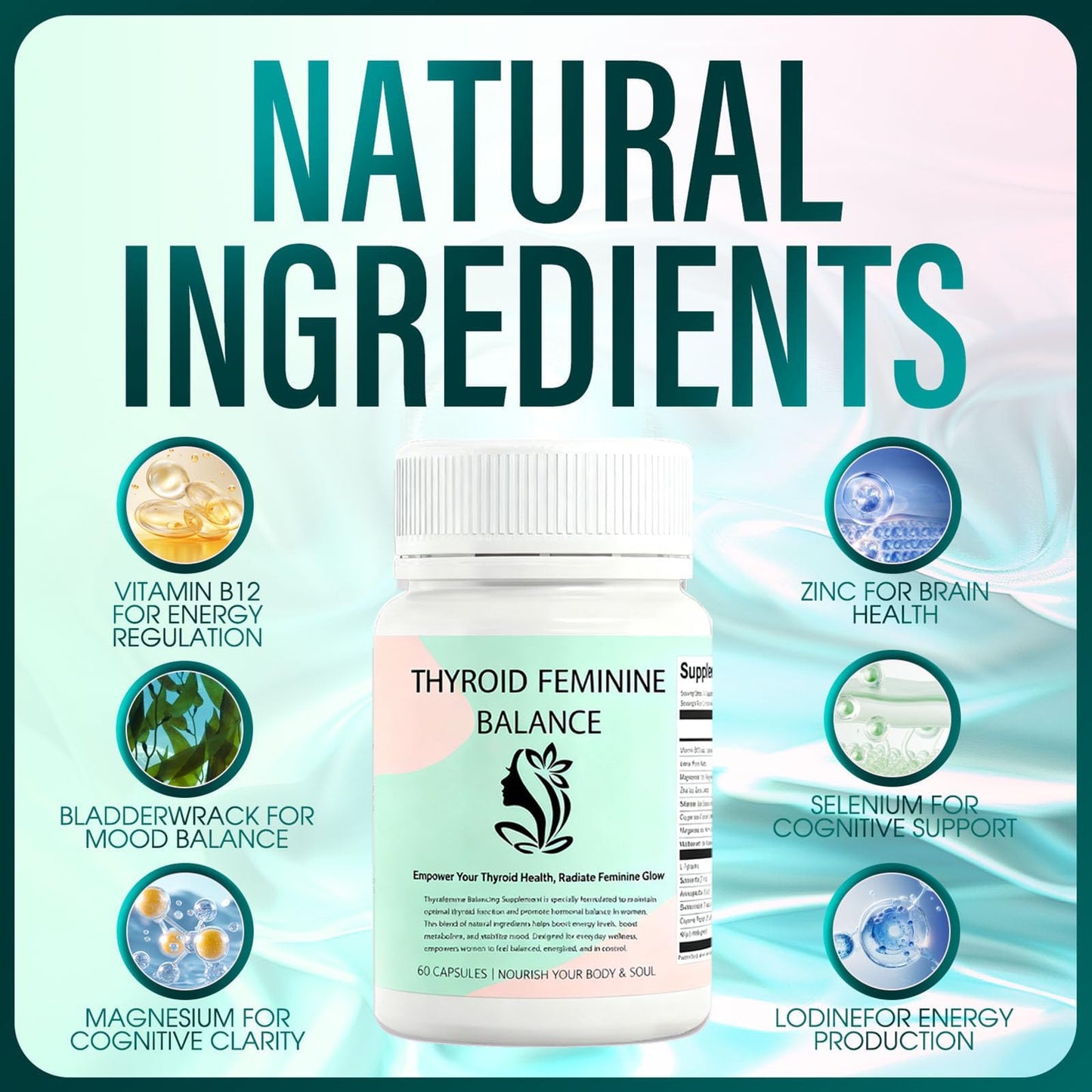 Tfnovg Thyroid Feminine Balance Capsule 60 Count