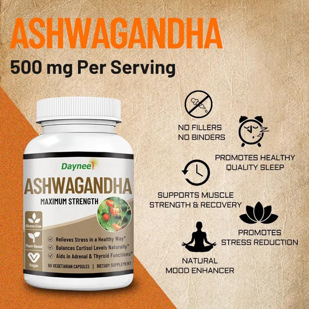 AIHIYO Ashwagandha Capsule, 60 Count