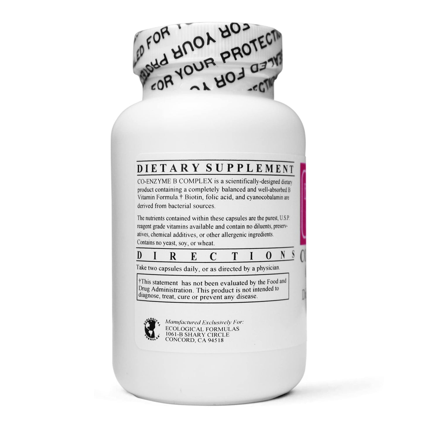 Ecological Formulas Vitamin B Complex Capsule, 200 Capsules