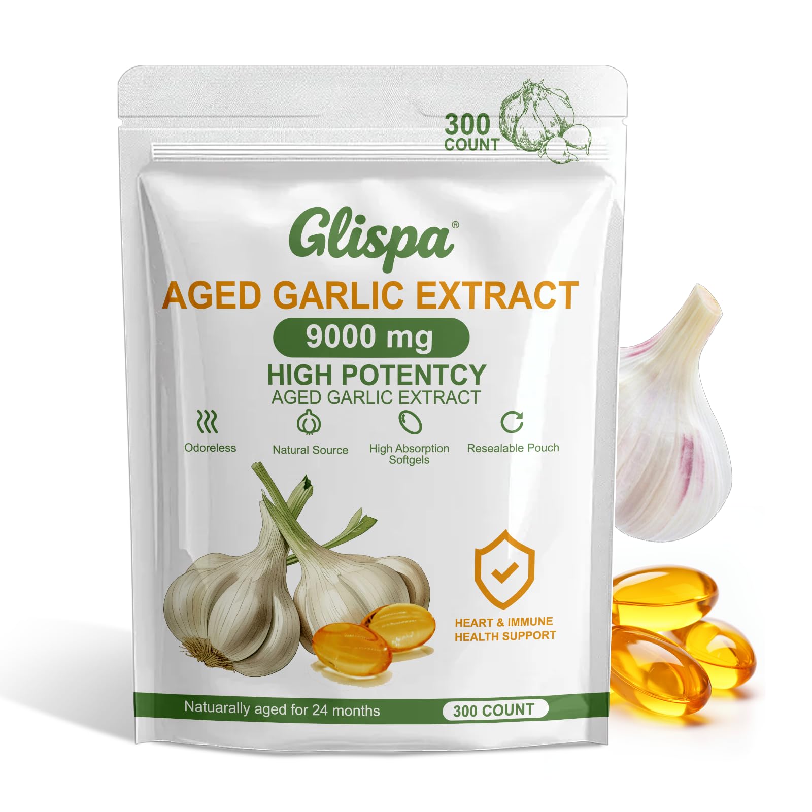 Glispa Aged Garlic Extract Capsule 1 Count