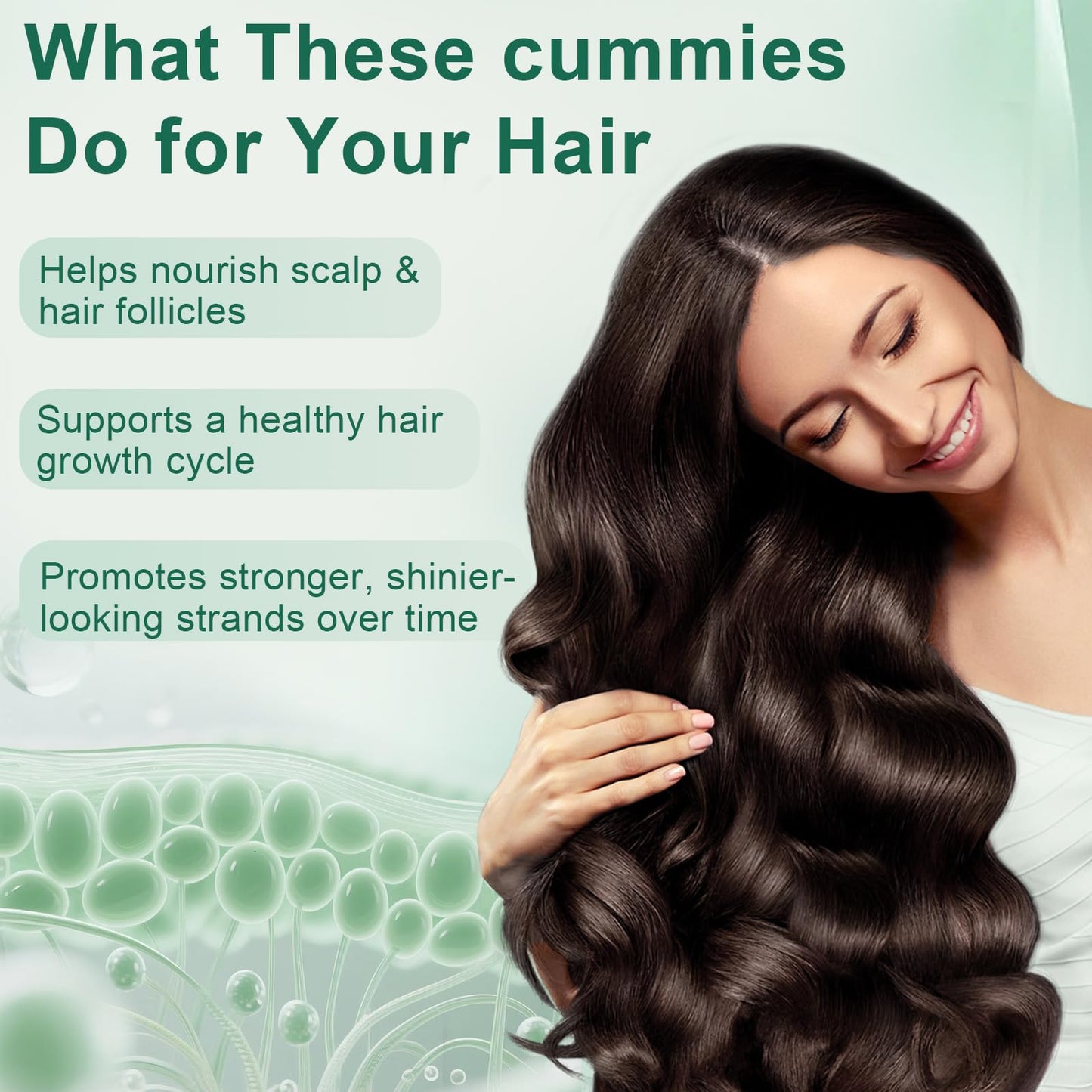 YATIME Hair Loss Gummies Gummy 60 Count