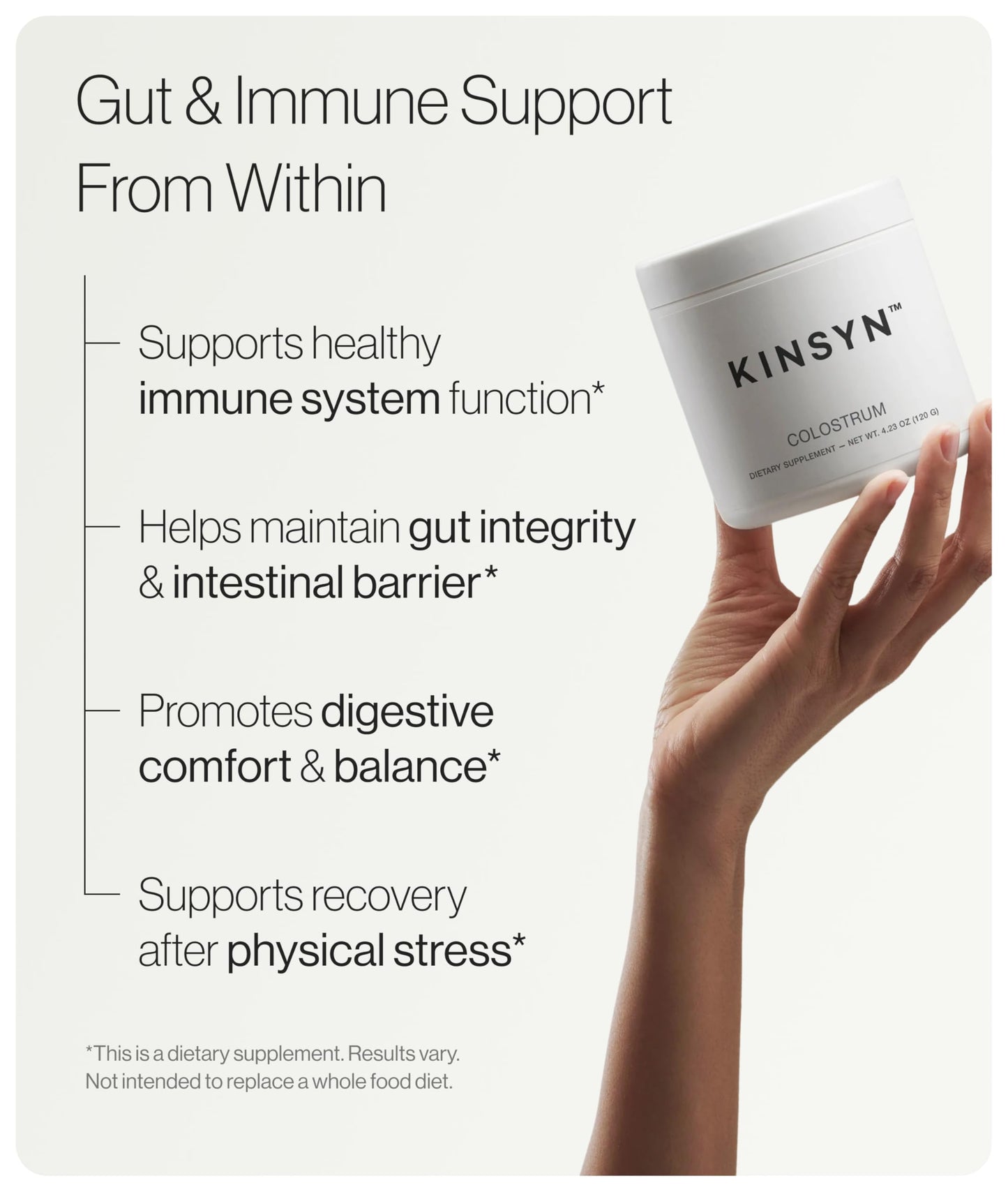 Kinsyn Colostrum Powder 4.23 Ounce