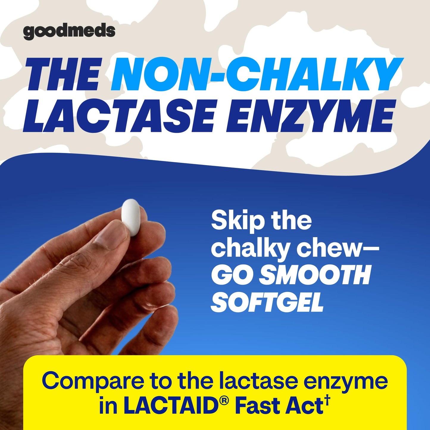 GoodMeds Fast Acting Dairy Relief Lactase Enzymes Softgels 90 Count
