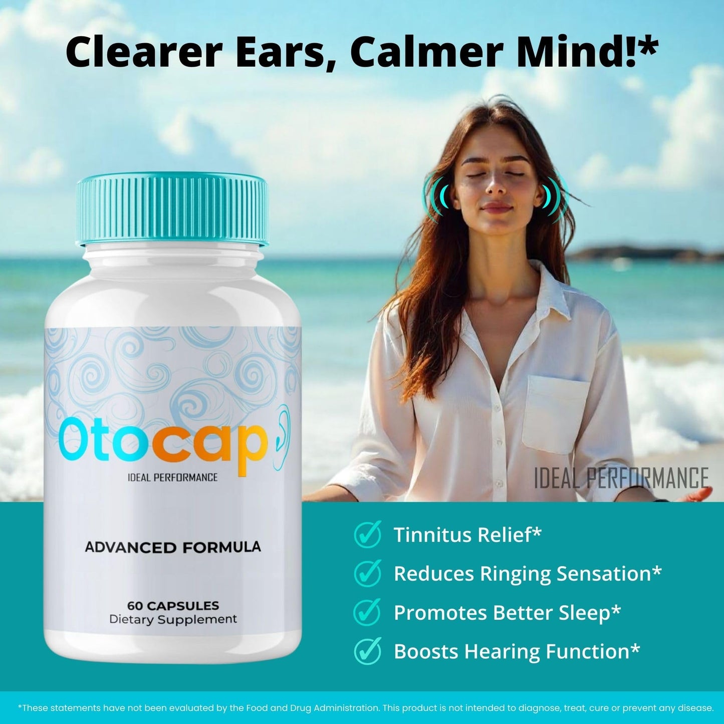 IDEAL PERFORMANCE Otocap Tinnitus Relief Capsule 60 Count