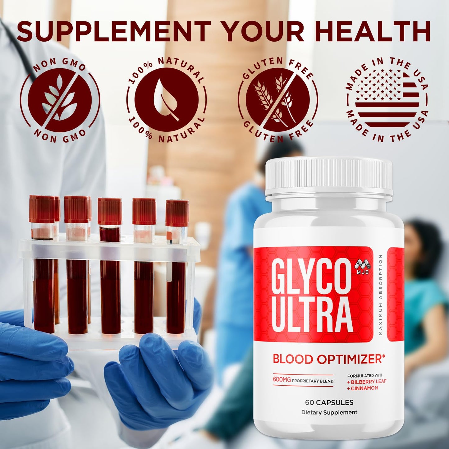 MJO Glyco Ultra Blood Optimizer 300 Capsules