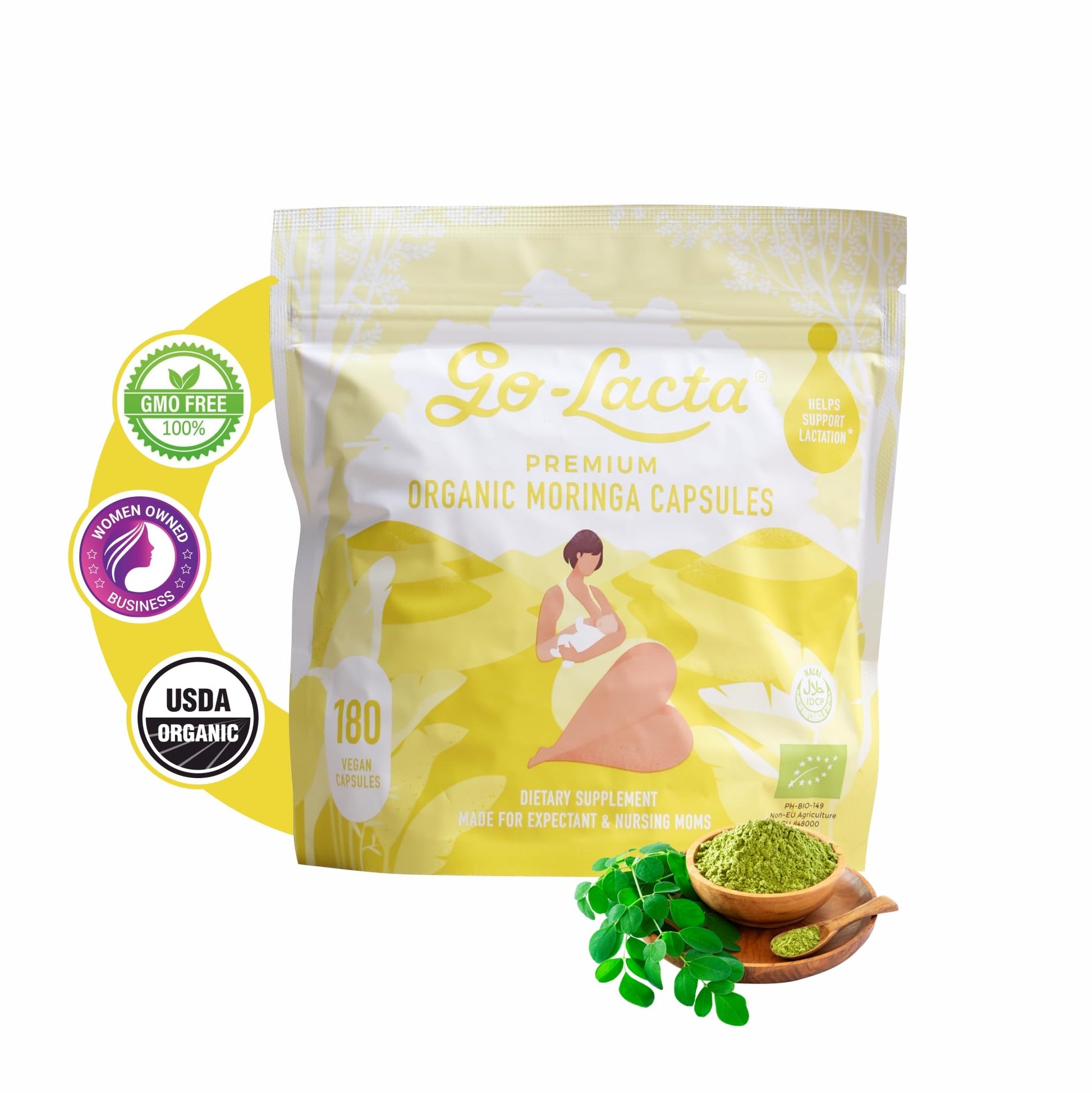 Go-Lacta Moringa Capsules, 180 Capsules