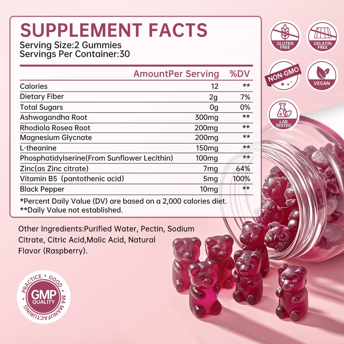 Fzjjyana Cortisol Manager Gummies 60 Count