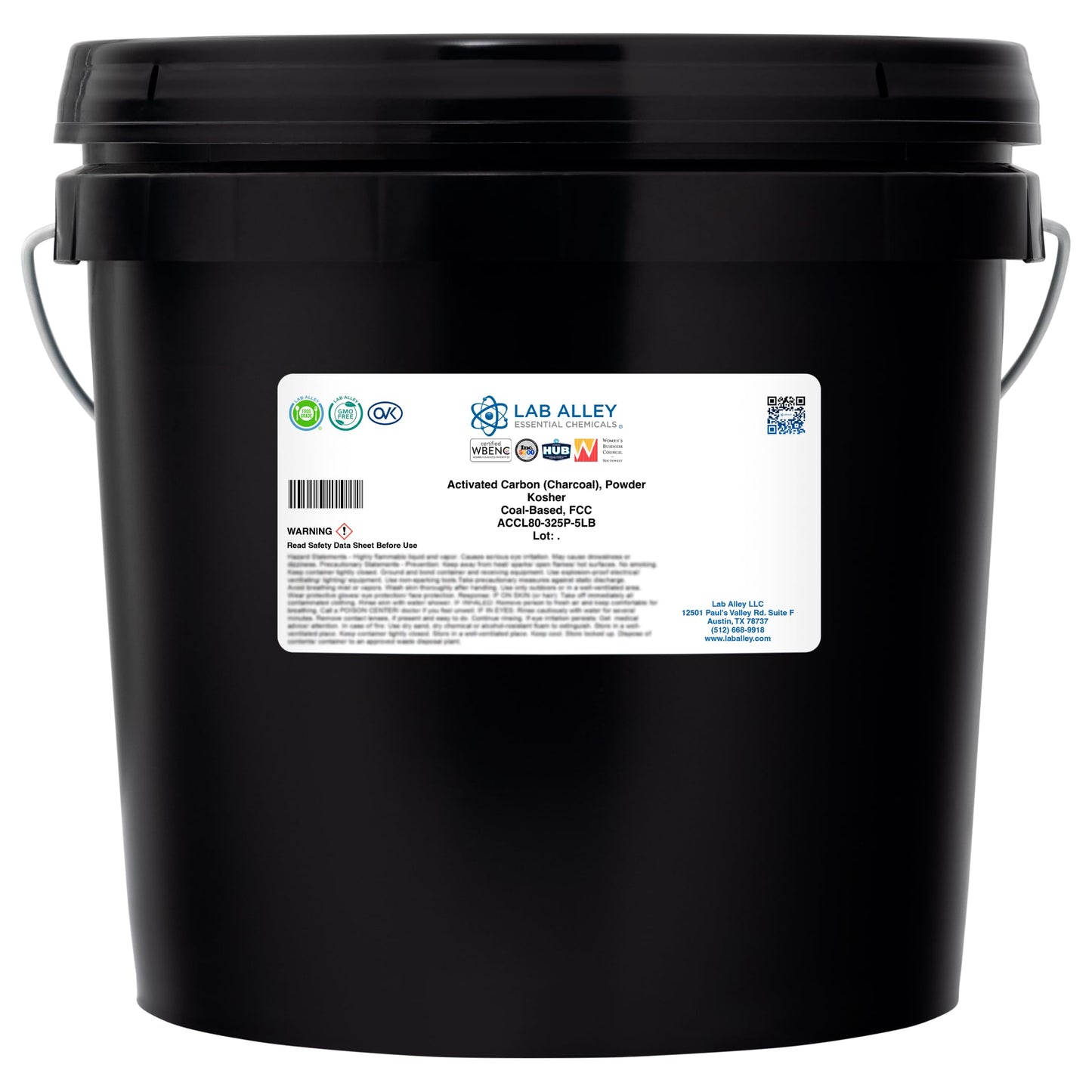 Lab Alley Activated Carbon (Charcoal) Powder 5 Pounds