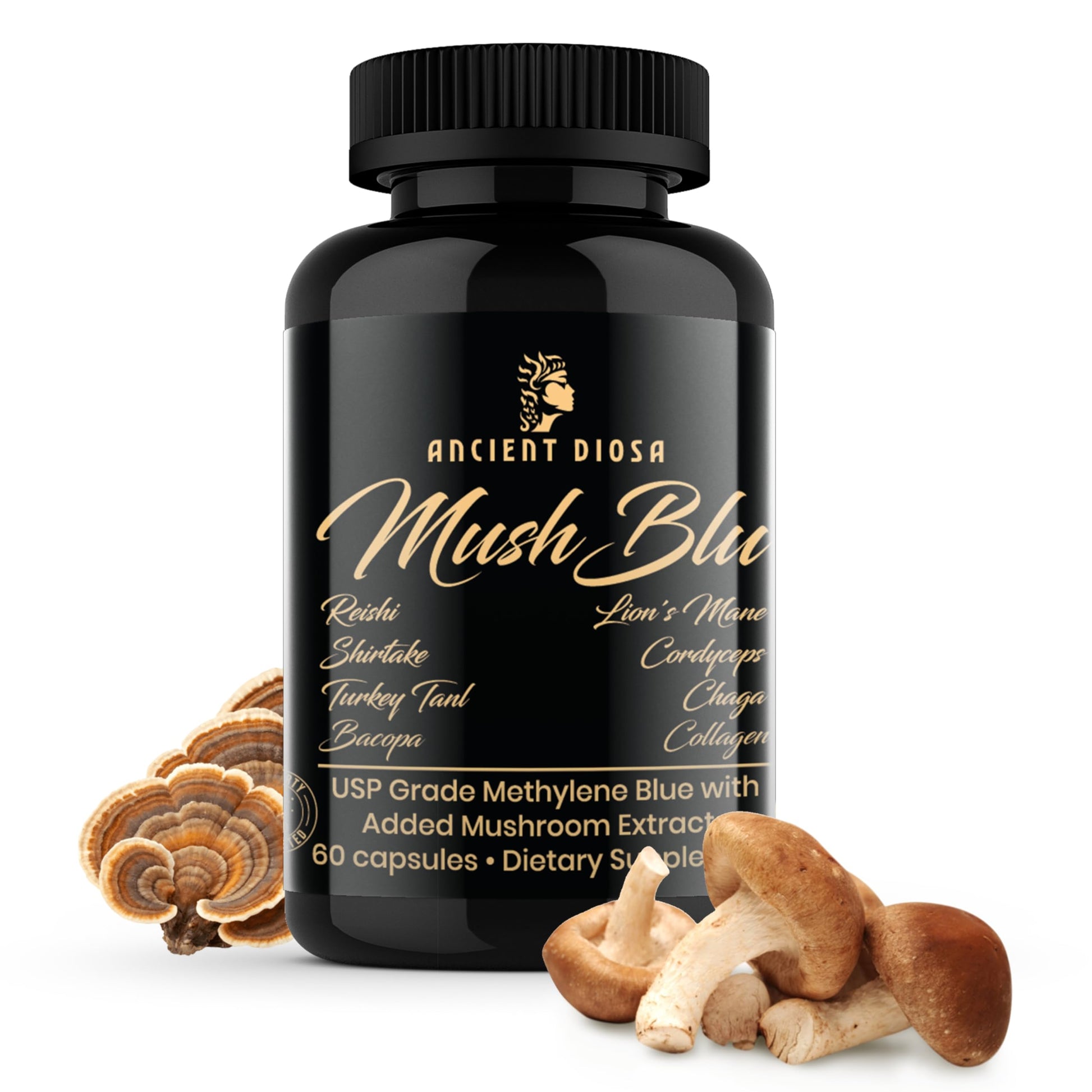 ANCIENT DIOSA Methylene Blue USP Pharmaceutical Grade 60 Capsules